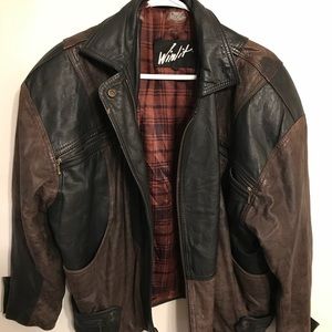 Winlit retro biker jacket